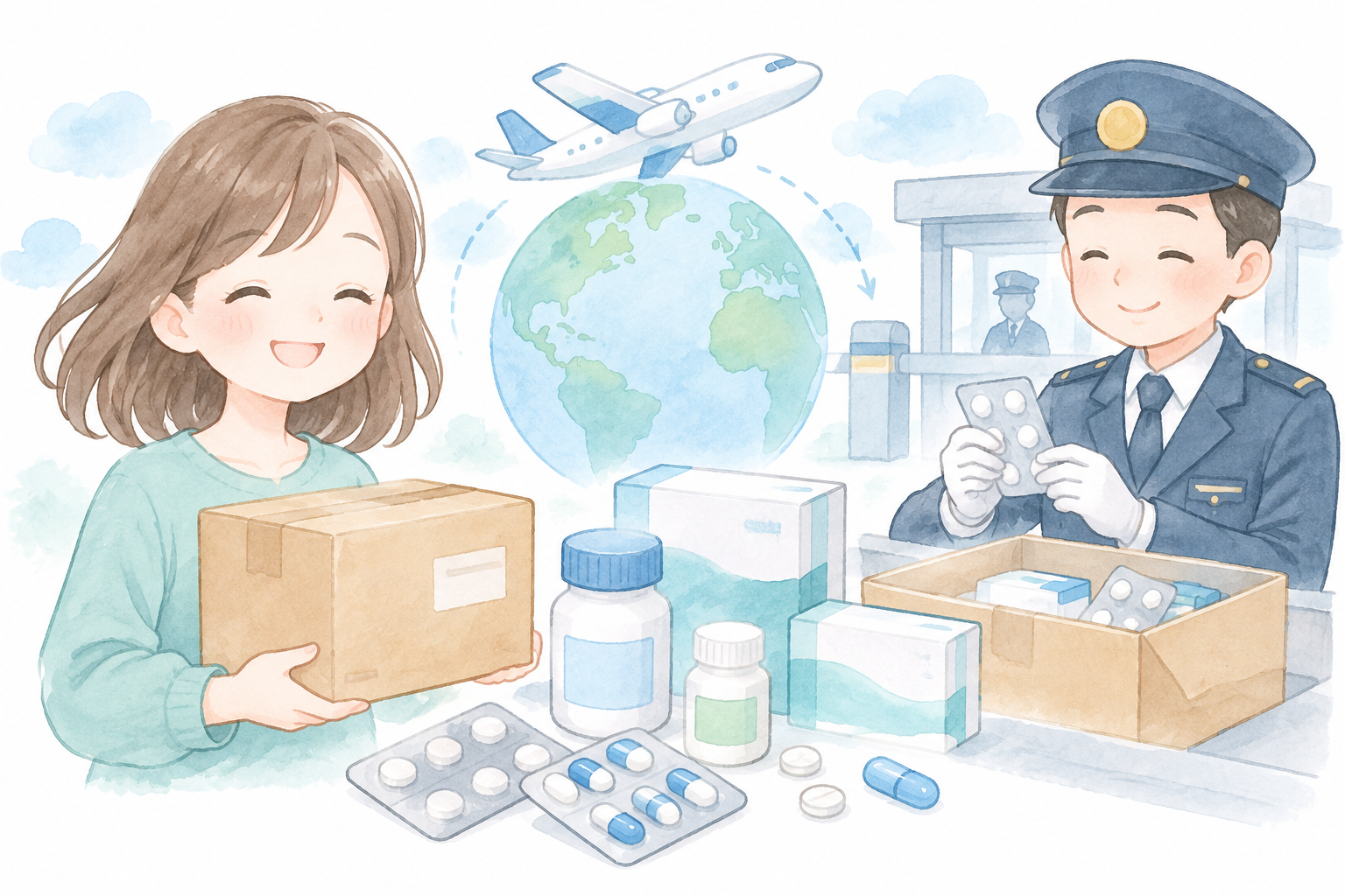 個人輸入 医薬品 税関｜数量の目安と止まる理由