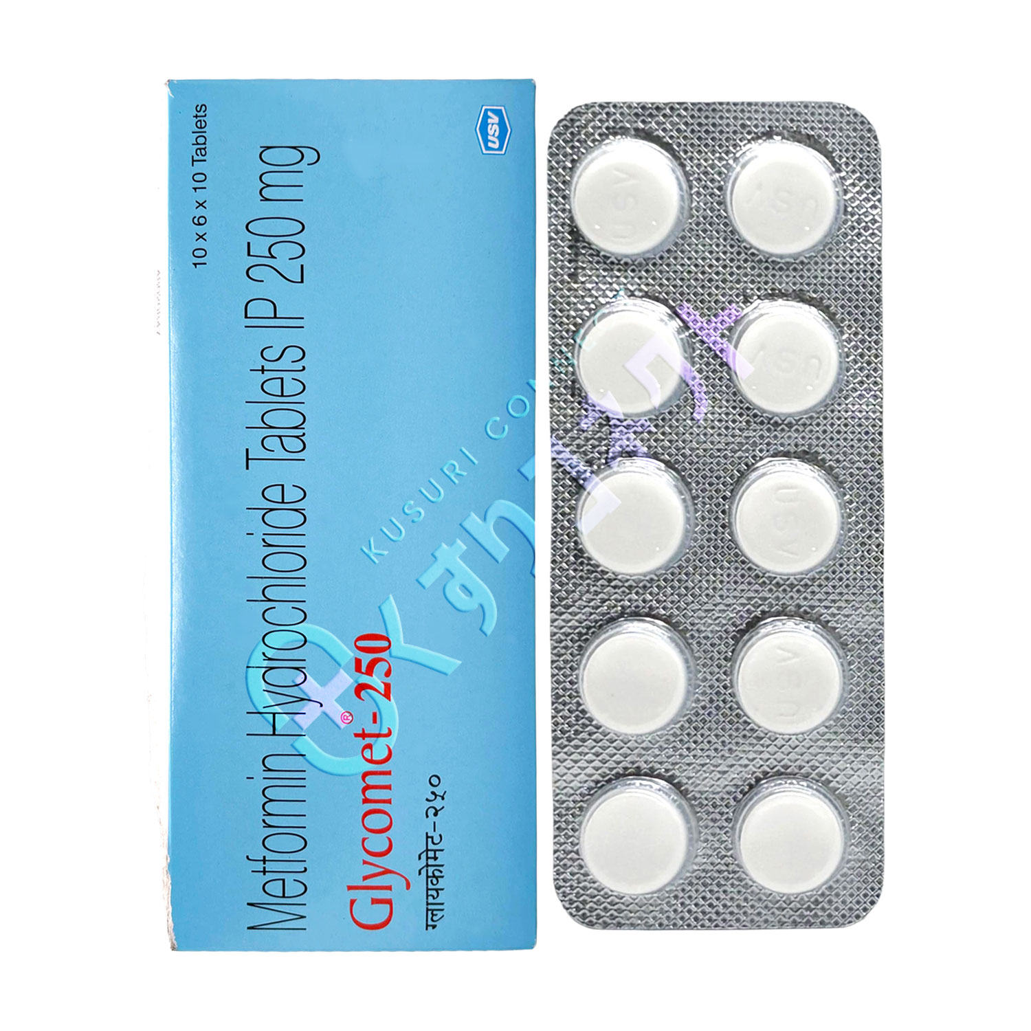 グリコメット【10錠】（メトホルミン 250mg）