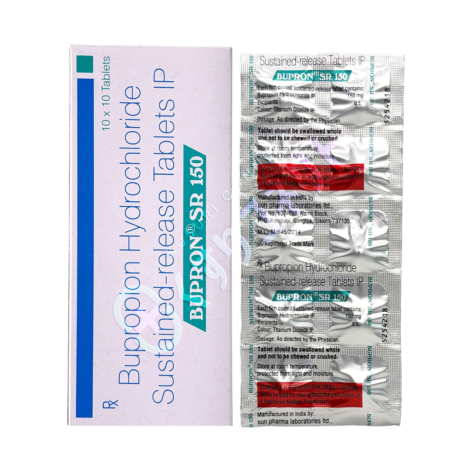 ブプロピオン SR 150mg【10錠】（ブプロンSR）