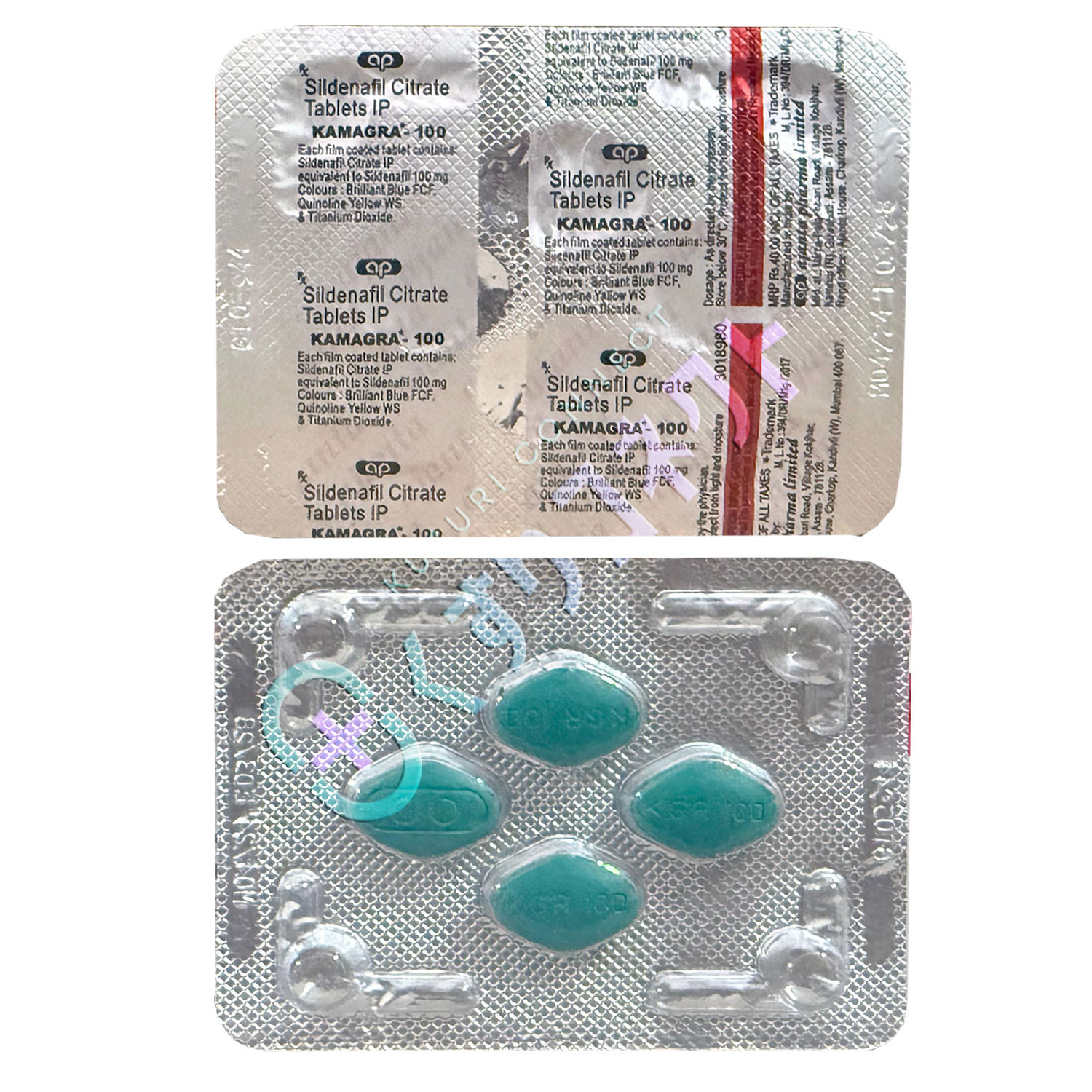 カマグラ100mg【4錠】（シルデナフィル）