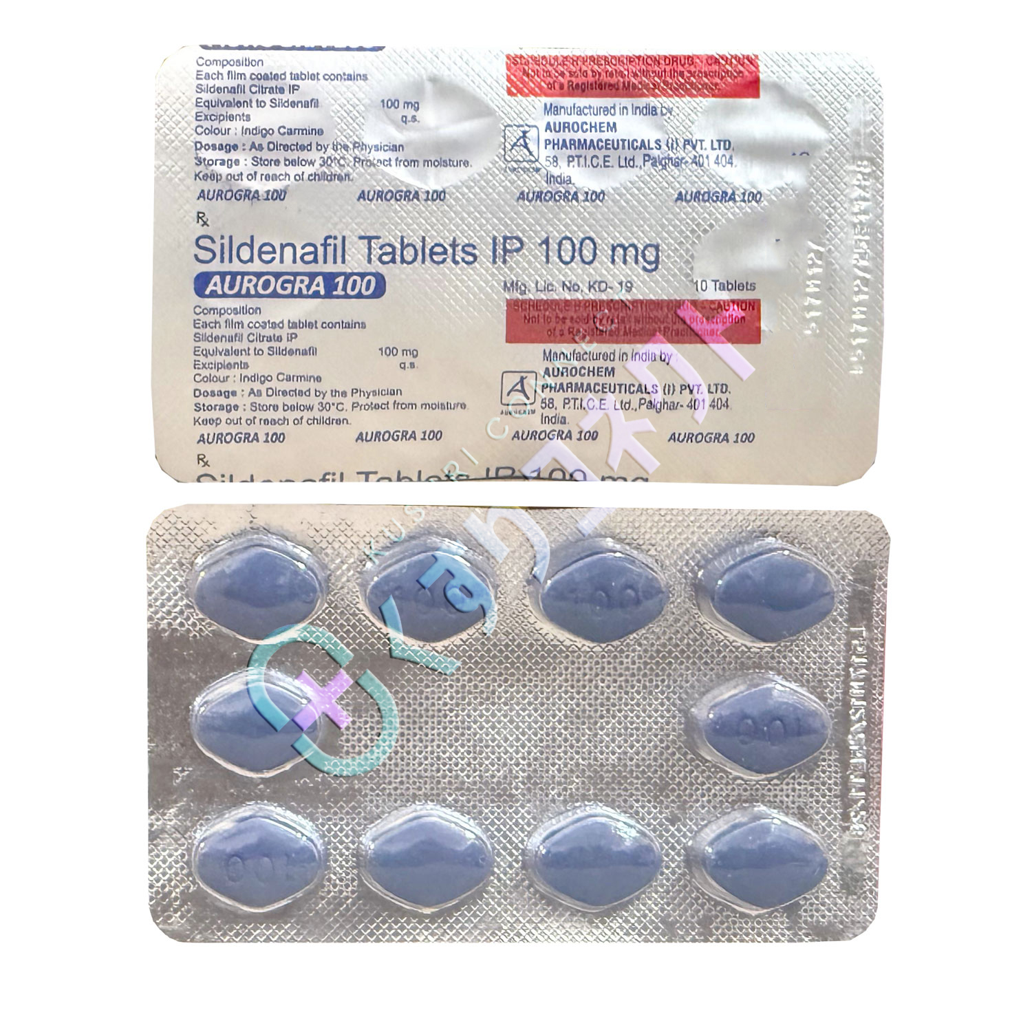オーログラ 100mg【10錠】（バイアグラジェネリック）