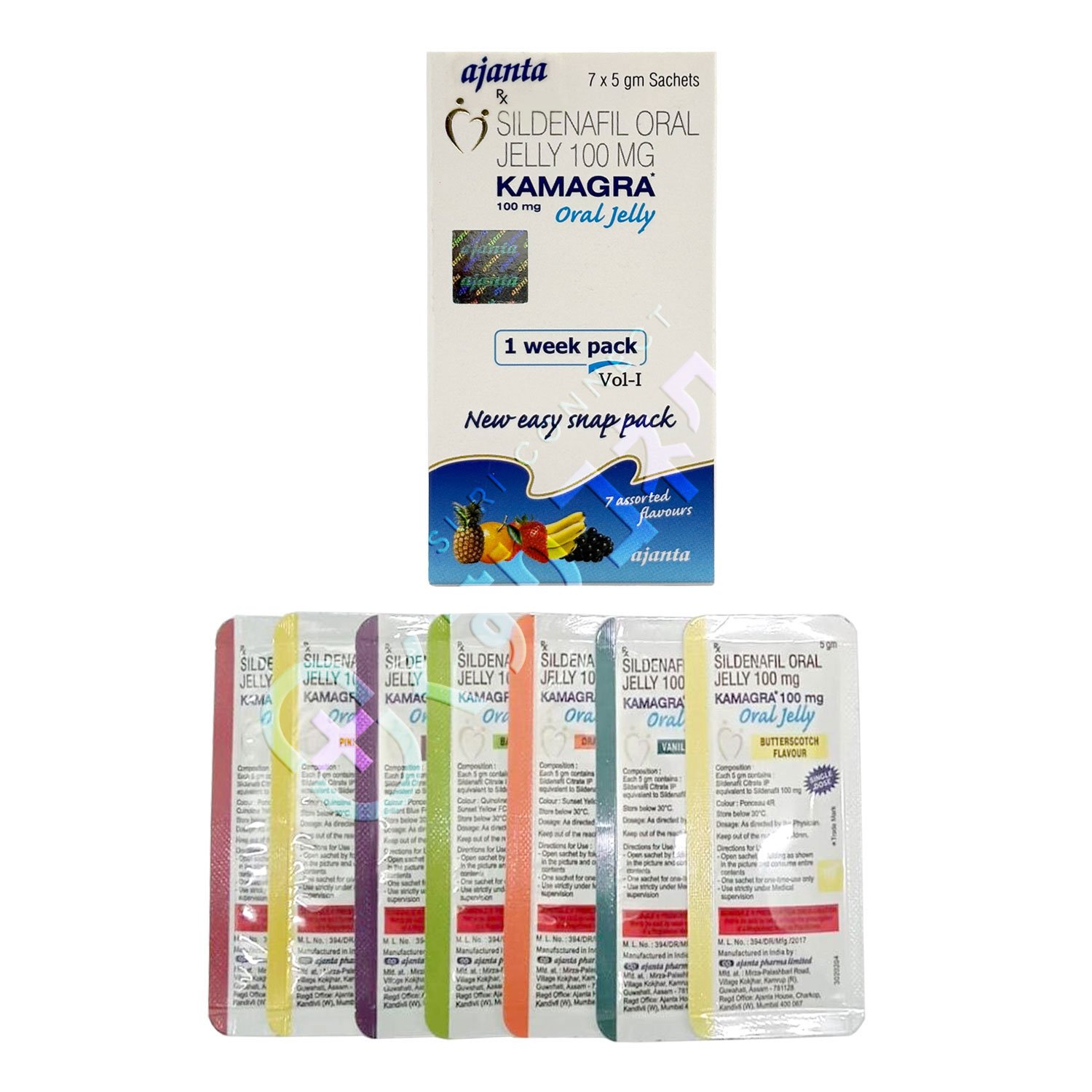 カマグラ オーラルゼリー 100mg【7パック】（7フレーバー）