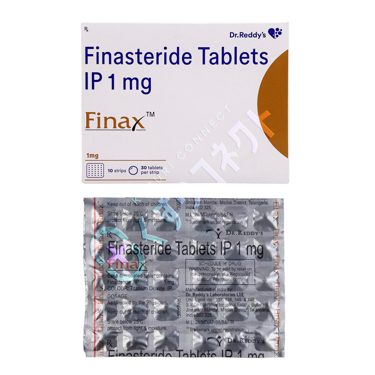 フィナックス 1mg【30錠】（フィナステリド）