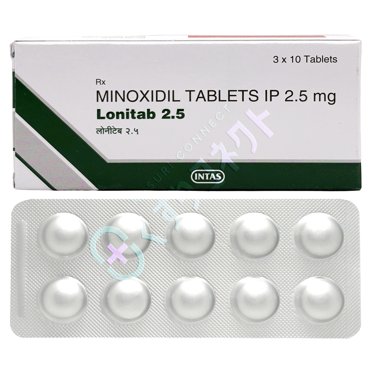 ロニタブ 2.5mg【10錠】（ミノキシジル）
