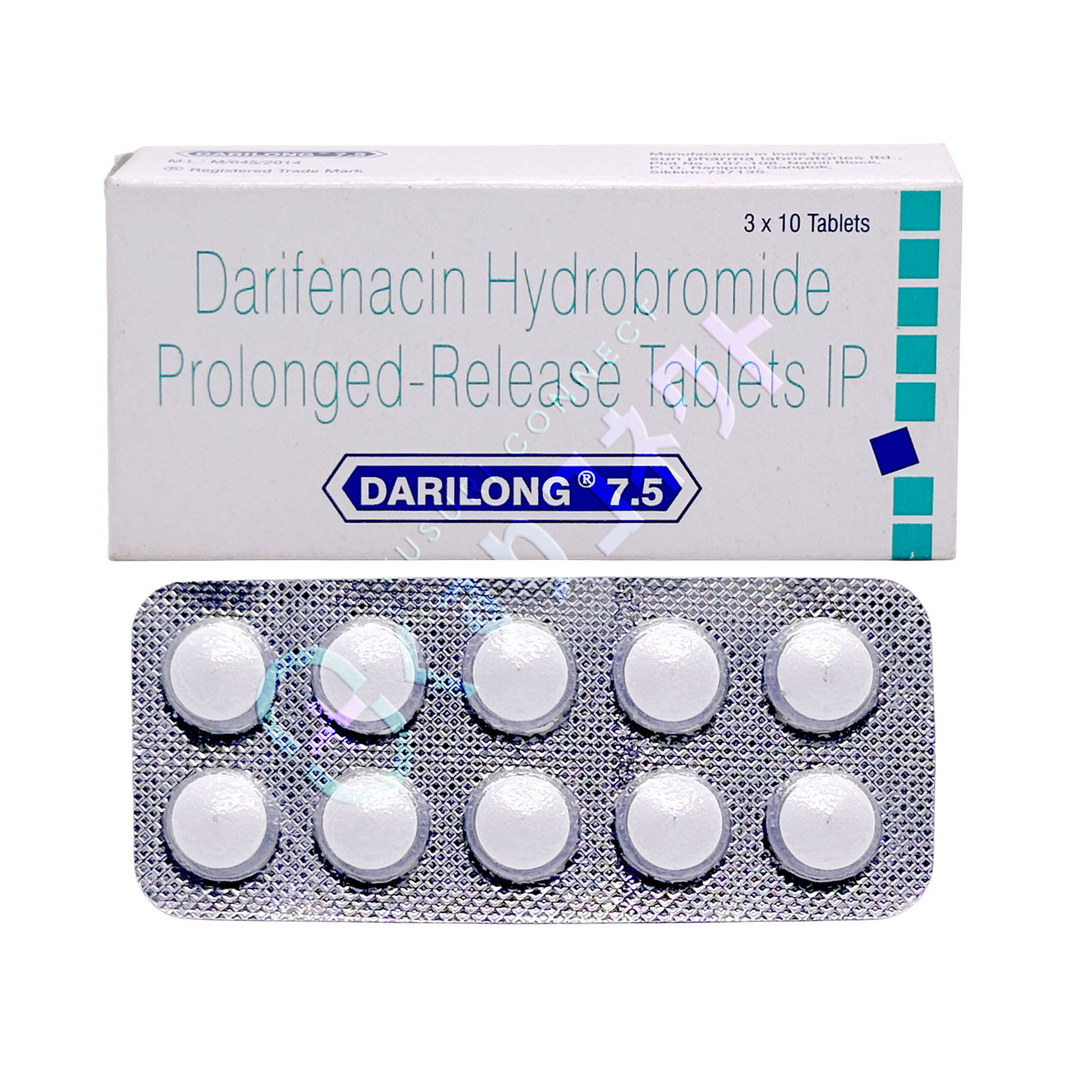 ダリロング 7.5mg【10錠】（ダリフェナシン）