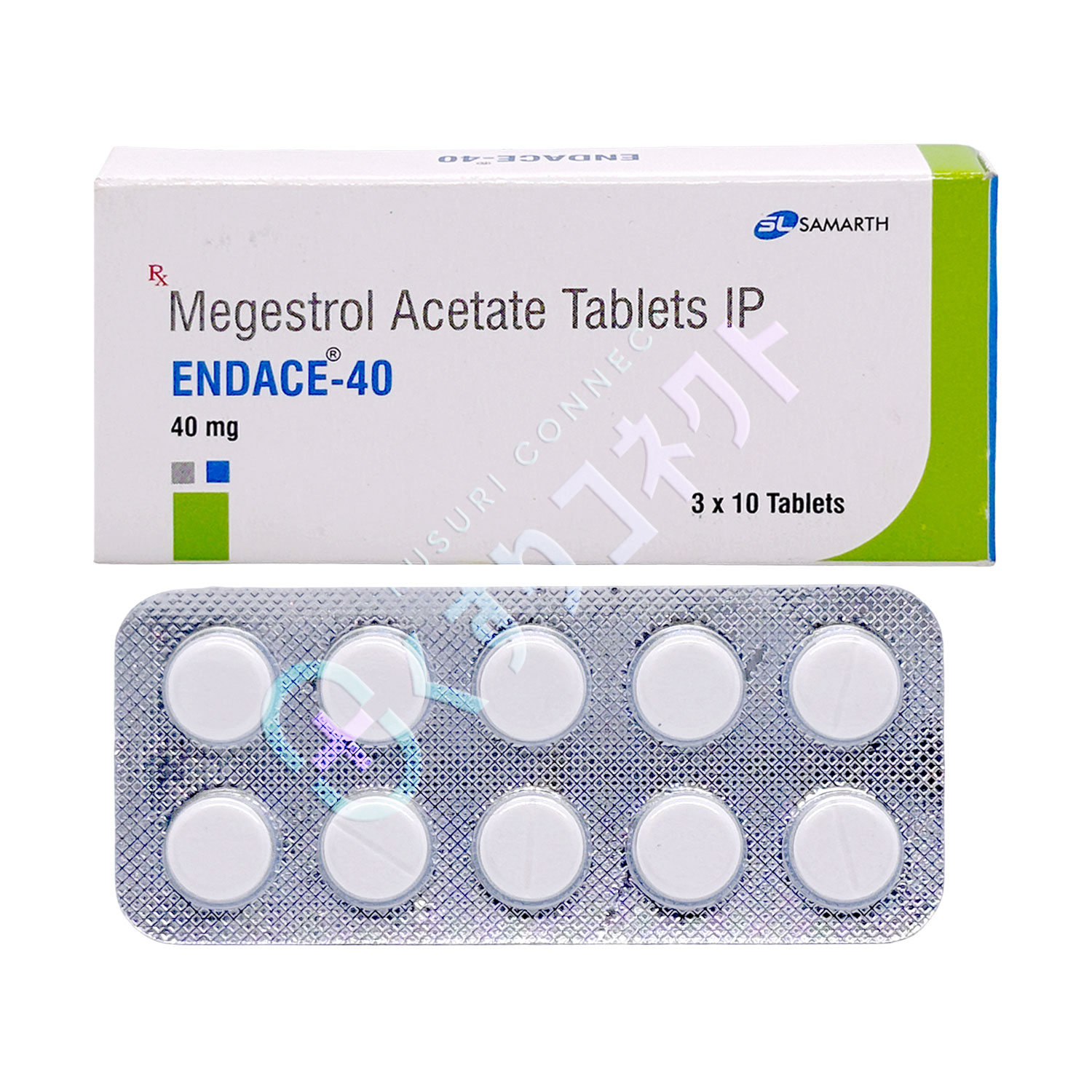 エンデース【10錠】（メゲストロール酢酸エステル 40mg）