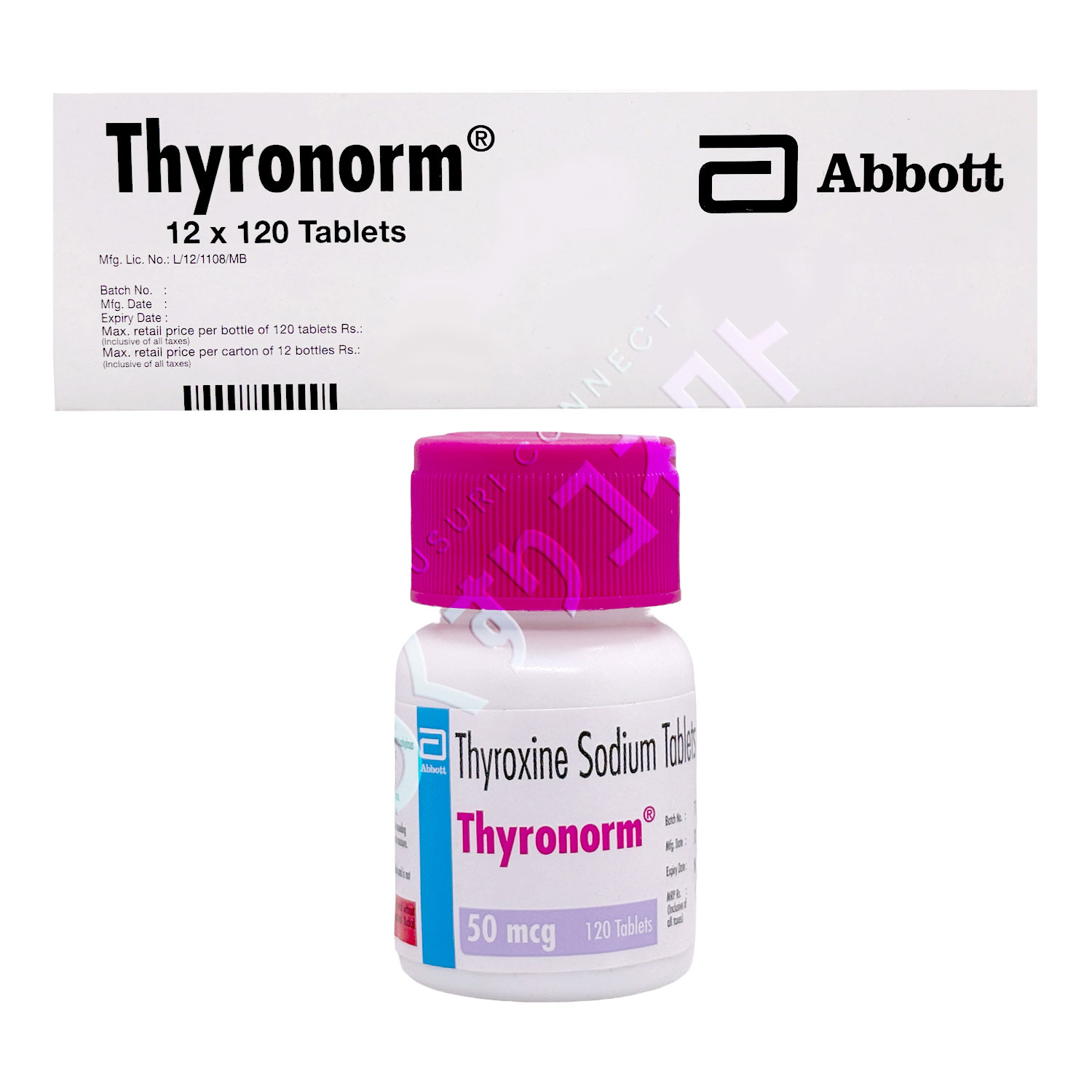 タイロノーム【120錠】（レボチロキシン 50mcg）