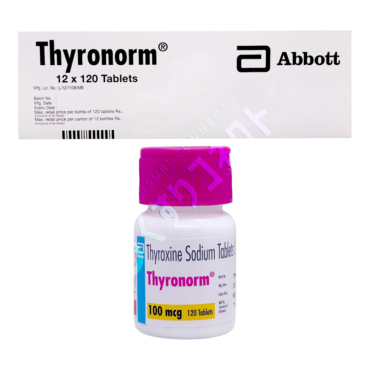 タイロノルム 100mcg【120錠】（レボチロキシン）