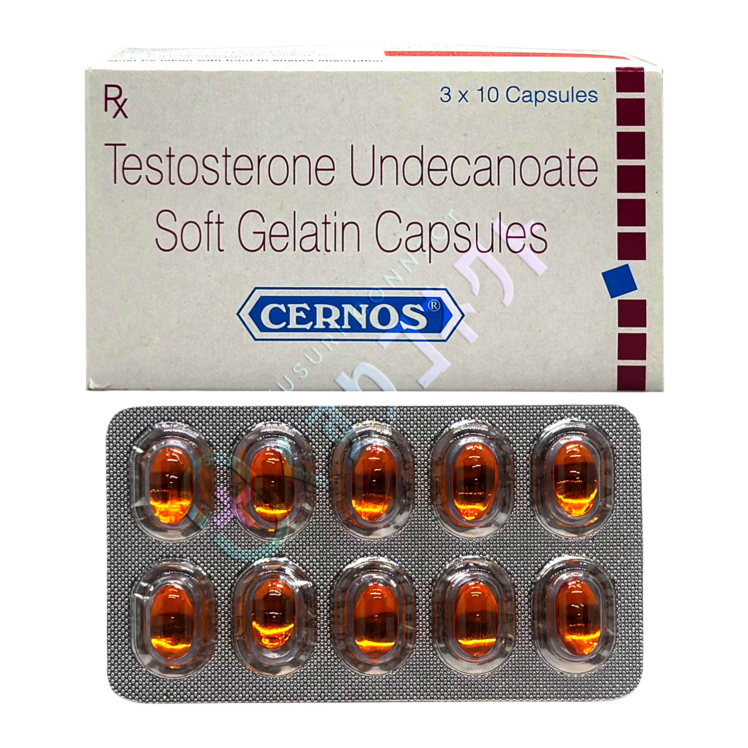 セルノスカプセル 40mg【10カプセル】（テストステロン）