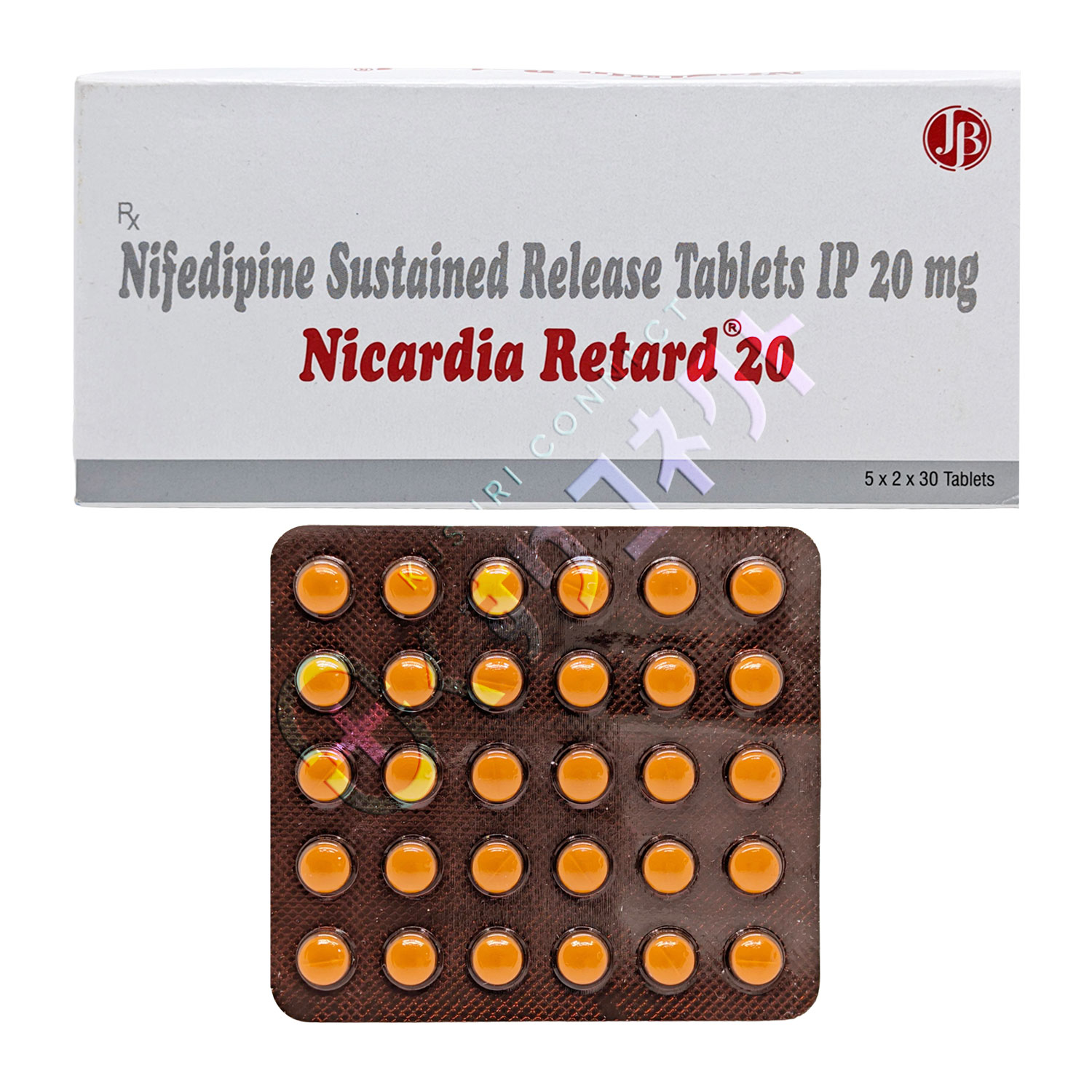 ニカルディア・リタード 20mg【30錠】（ニフェジピン）