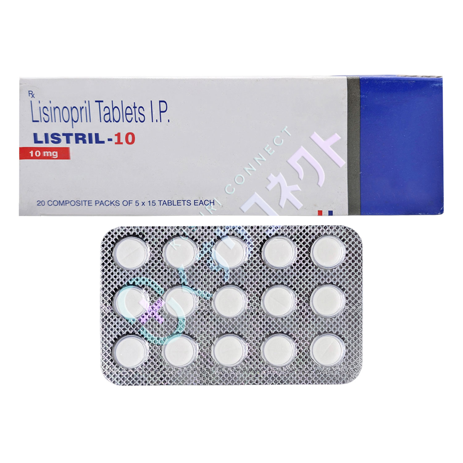 リストリル 10mg【15錠】（リシノプリル）