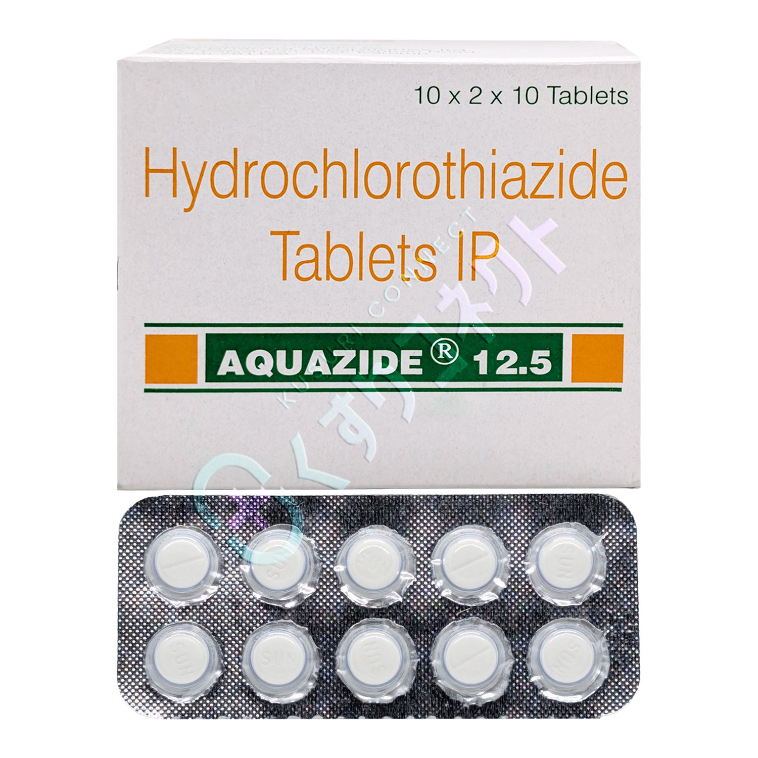 アクアジド【10錠】（ヒドロクロロチアジド 12.5mg）