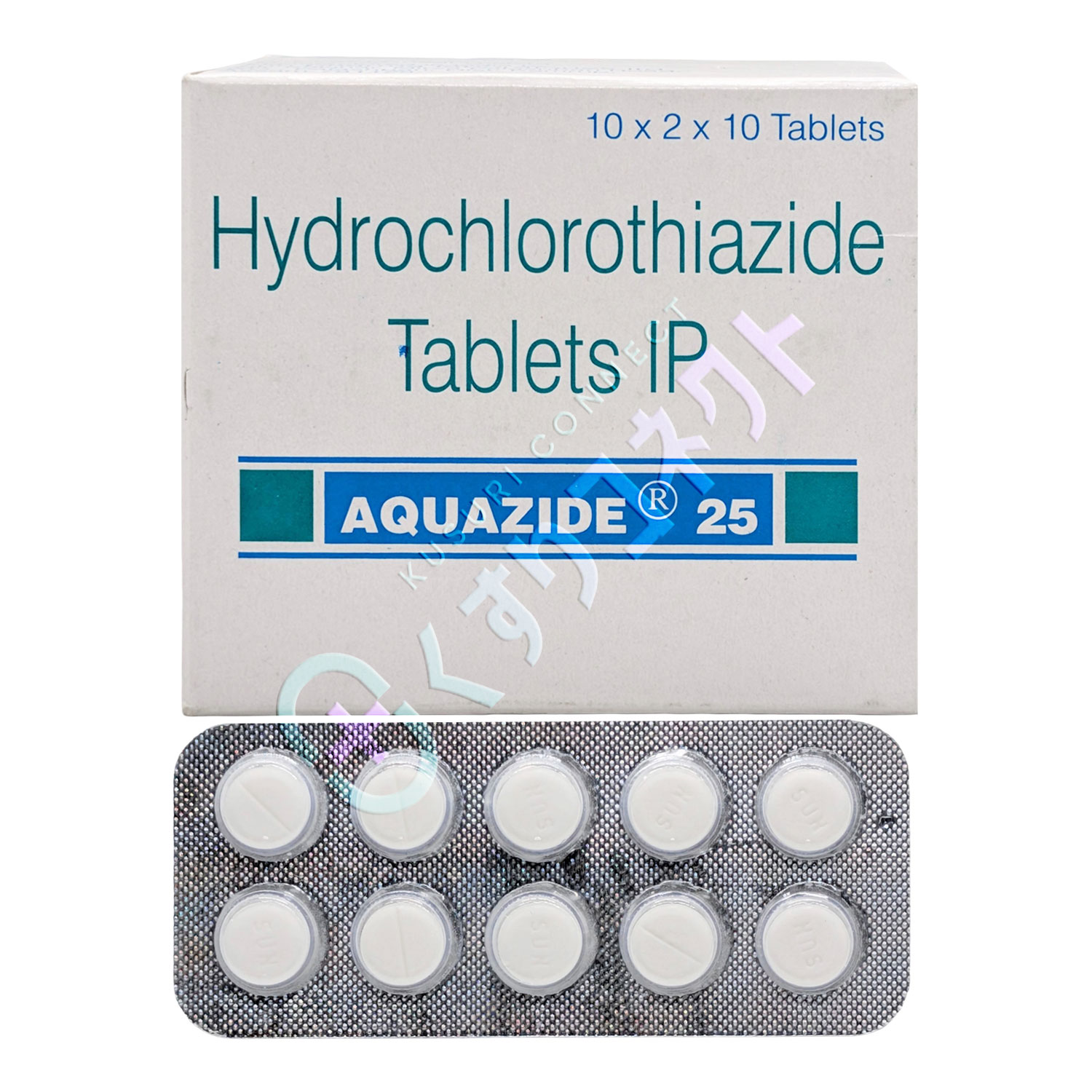 アクアジド【10錠】（ヒドロクロロチアジド 25mg）