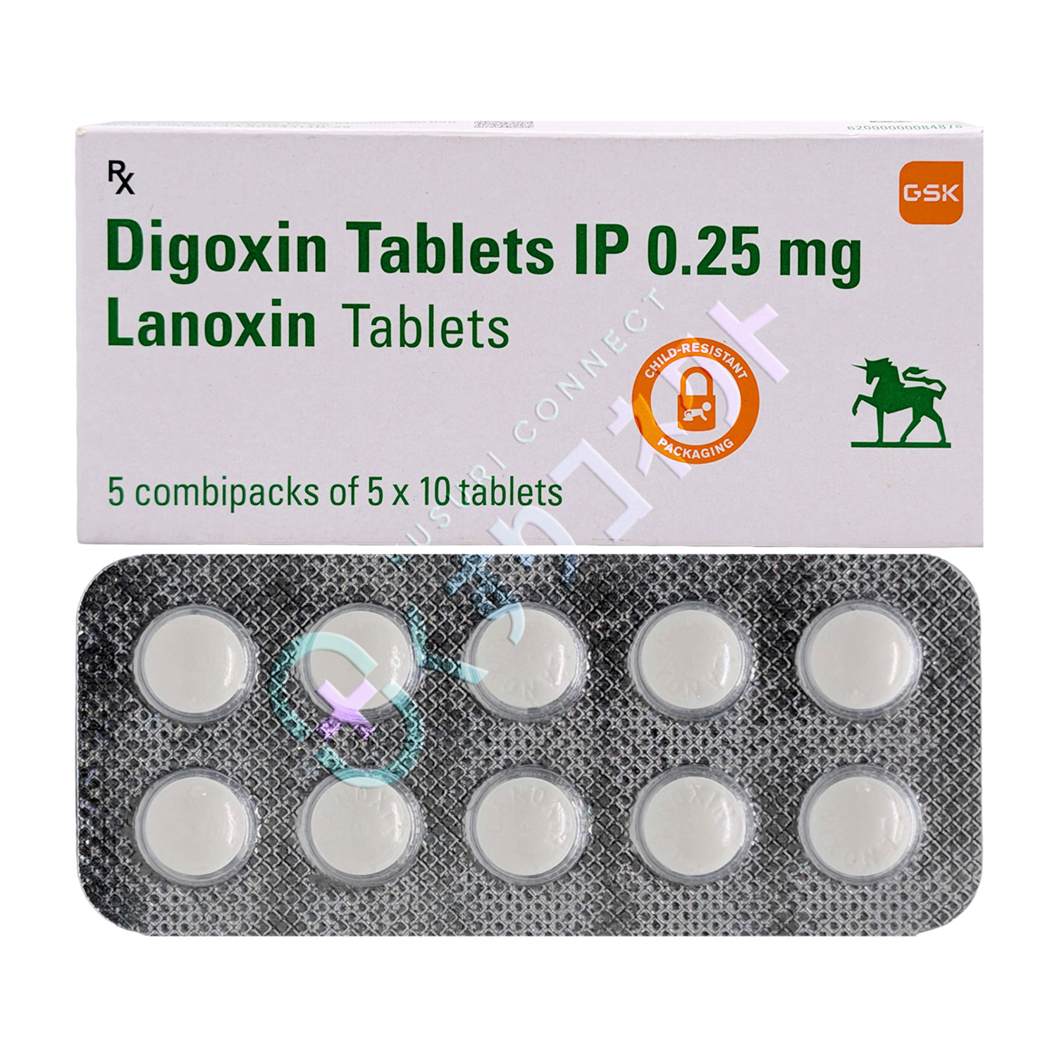ラノキシン 0.25mg【10錠】（ジゴキシン）