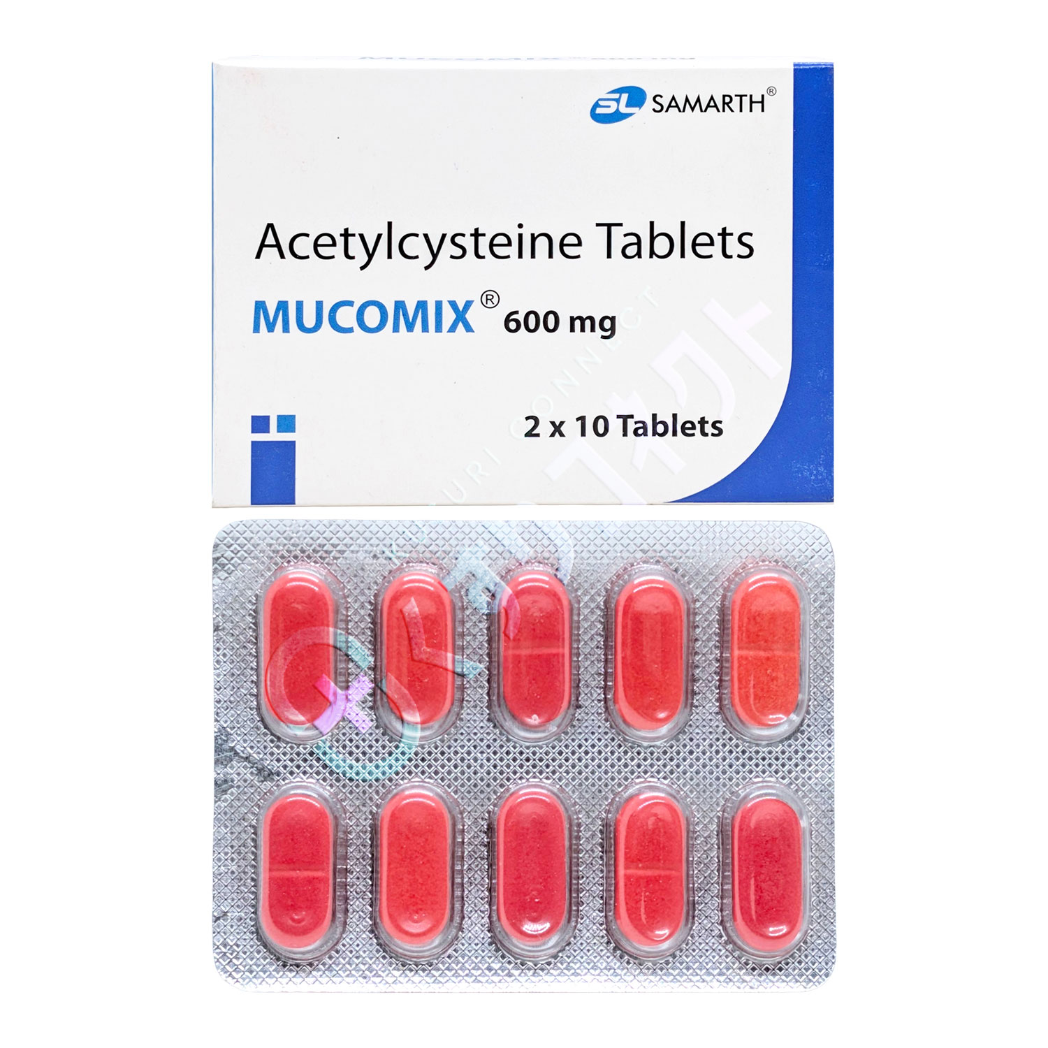 ムコミックス【10錠】（アセチルシステイン 600mg）