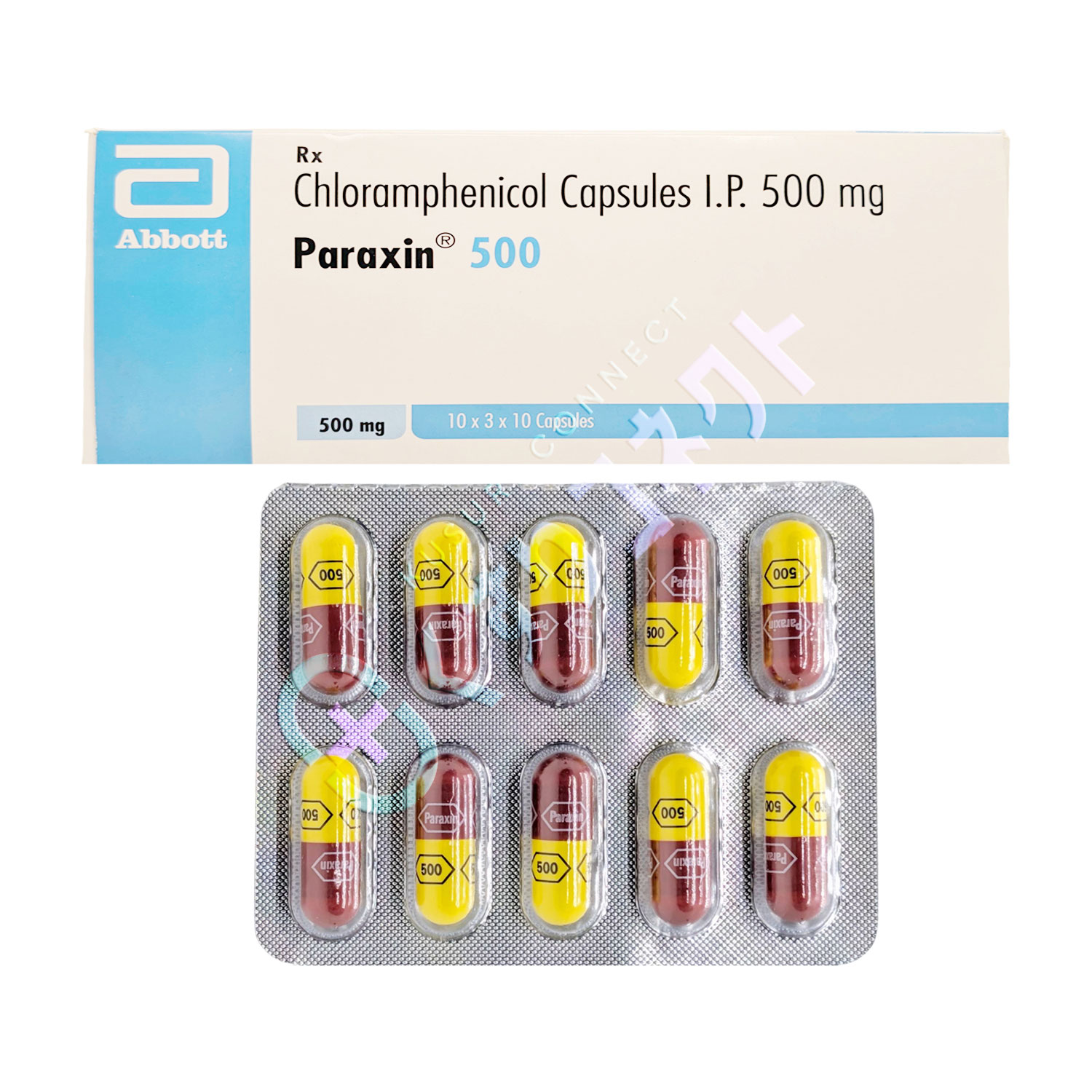 パラキシン【10カプセル】（クロラムフェニコール 500mg）