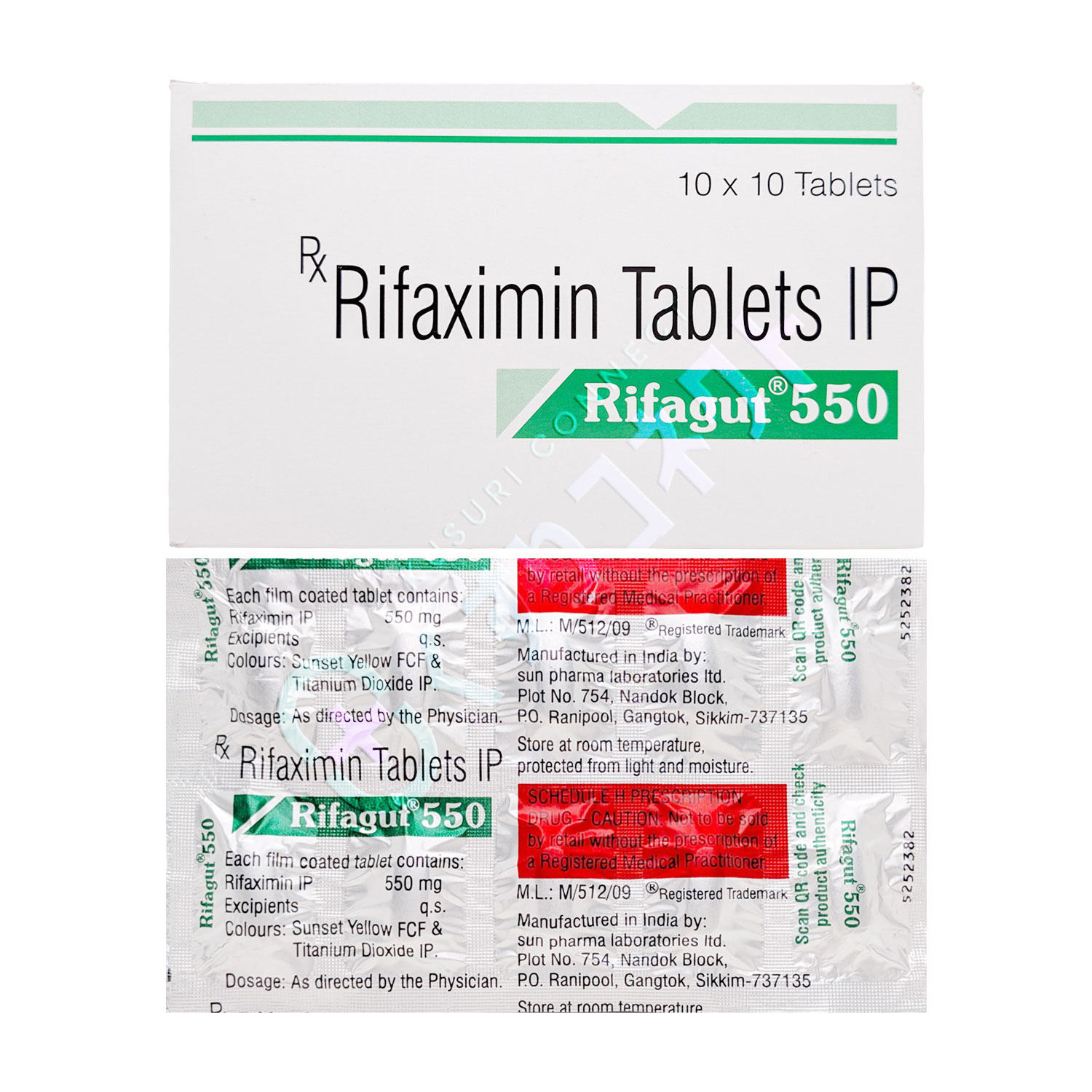 リファキシミン 550mg【10錠】（リファガット）