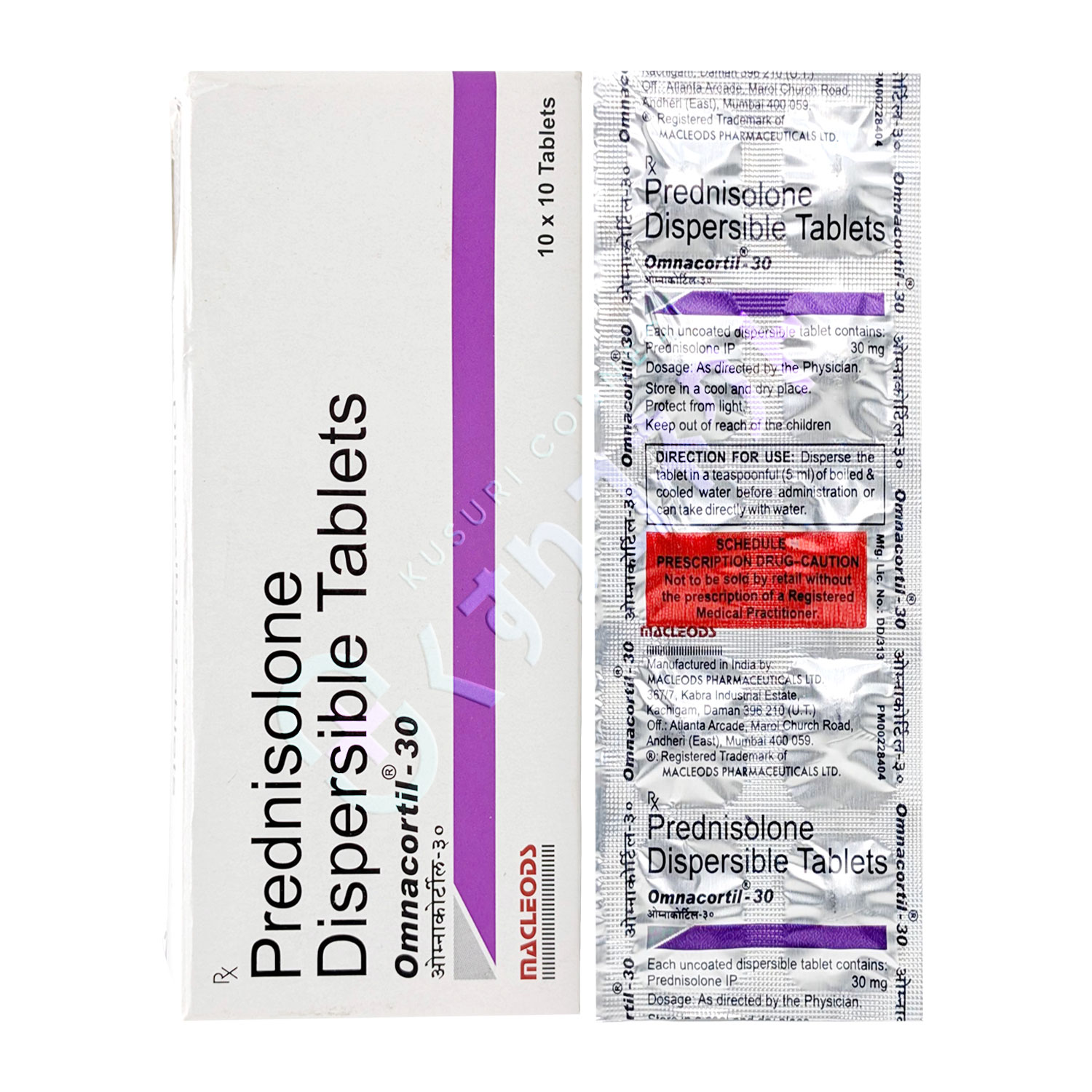 オムナコルチル【10錠】（プレドニゾロン 30mg）