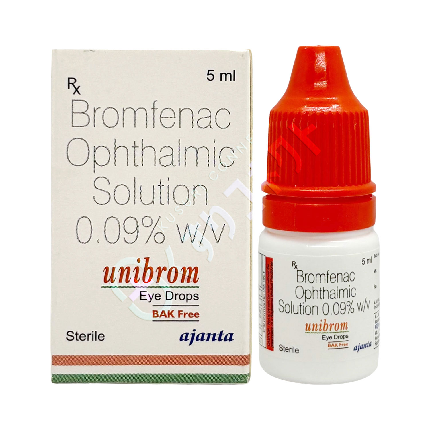 ウニブロム点眼液 0.09%【5ml】（ブロムフェナク）