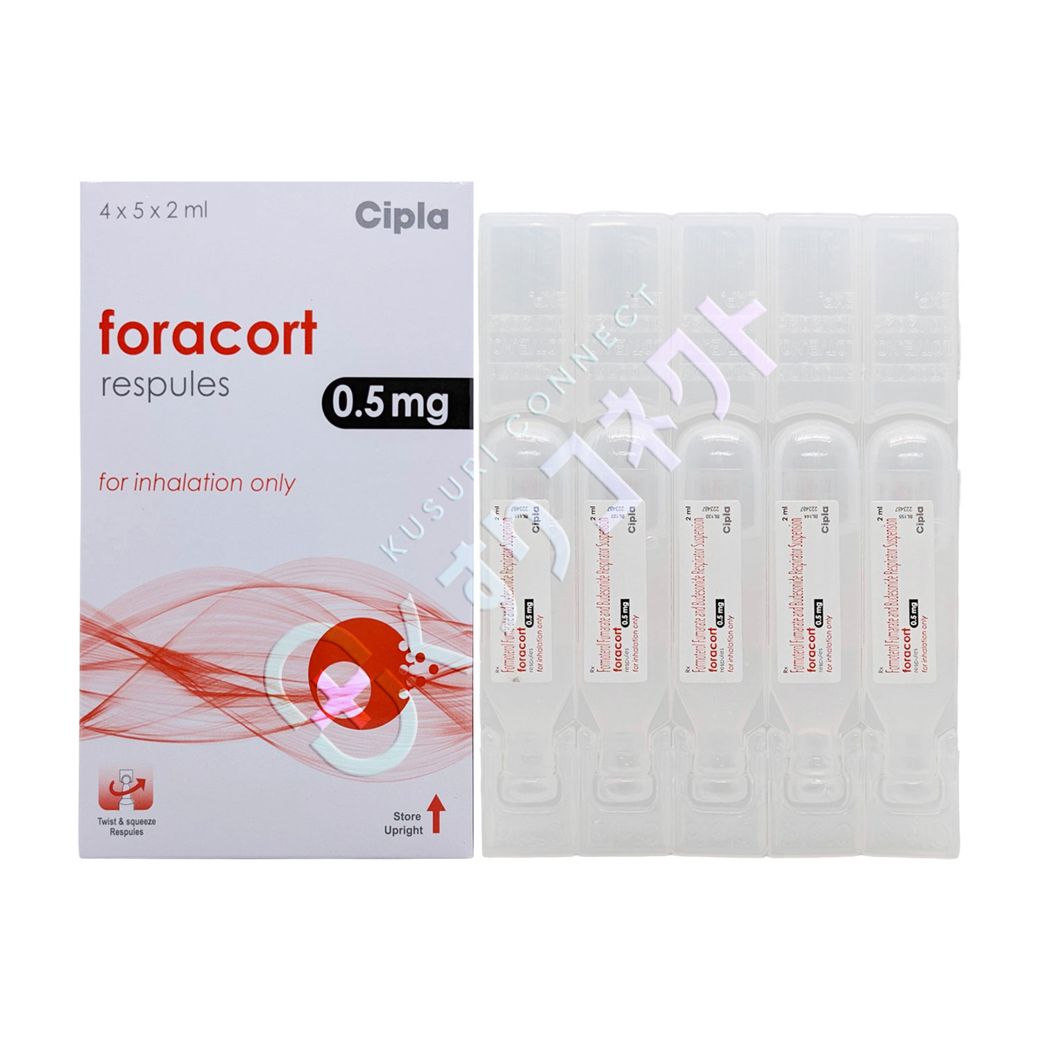 フォラコート 0.5mg【5パック】（ブデソニド・ホルモテロール）